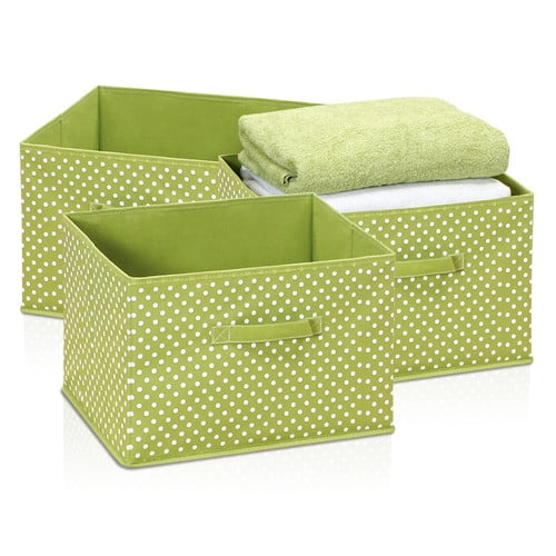 Furinno SD11144GR Laci Dot Design Non-Woven Fabric Soft Storage Organizer Green Small Furinno SD11144GR Laci Dot Design Non-Woven Fabric Soft Storage Organizer Green Small